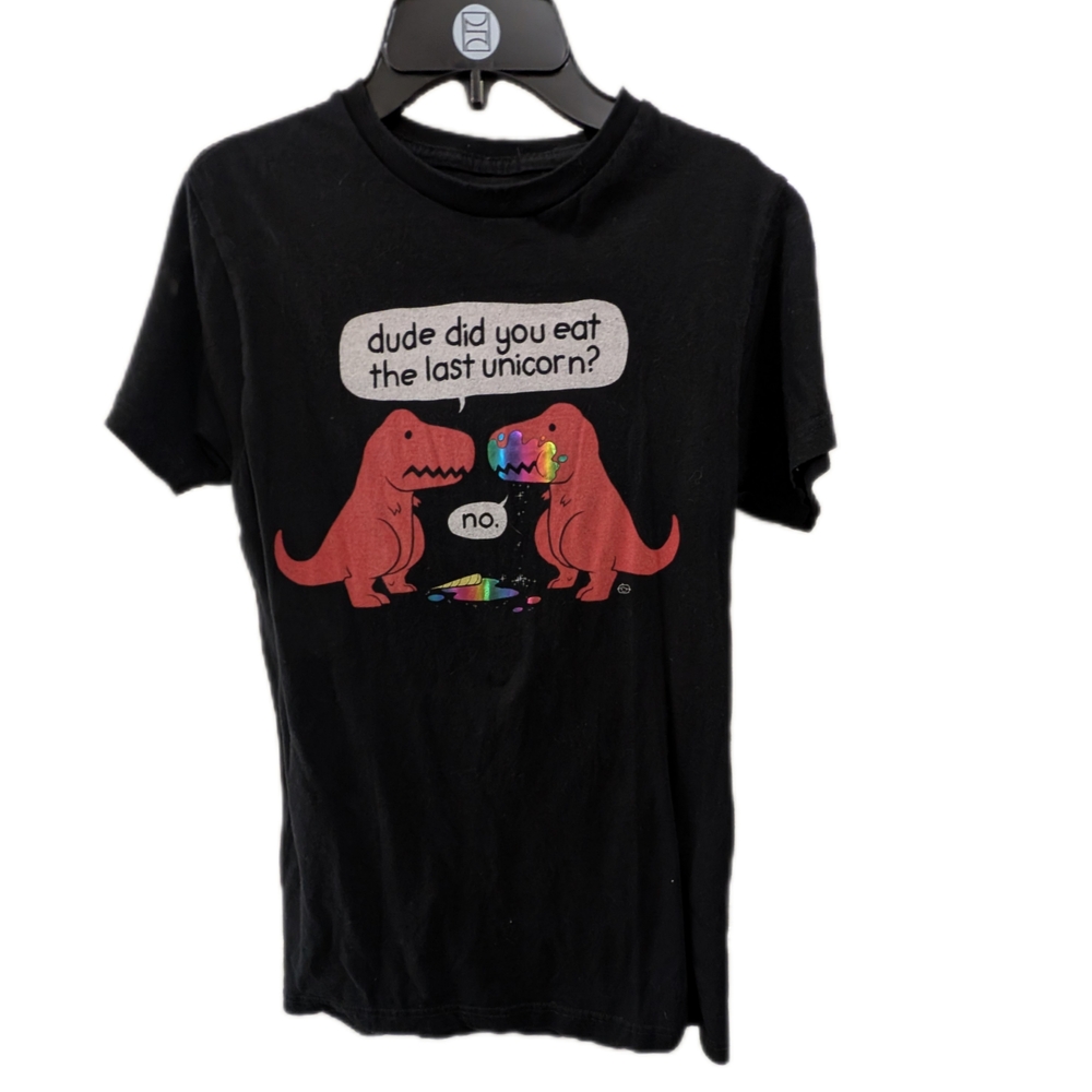 Black Dinosaur Graphic T-Shirt